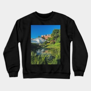 Greenhouse and Pond on Smith College Campus Crewneck Sweatshirt